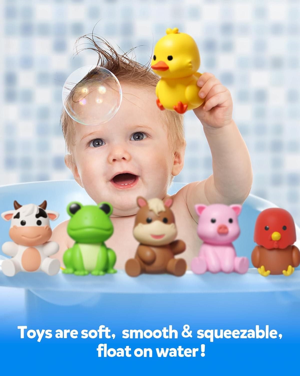 Coogam 10Pcs Farm Animal Matching Toys thumbnail 4