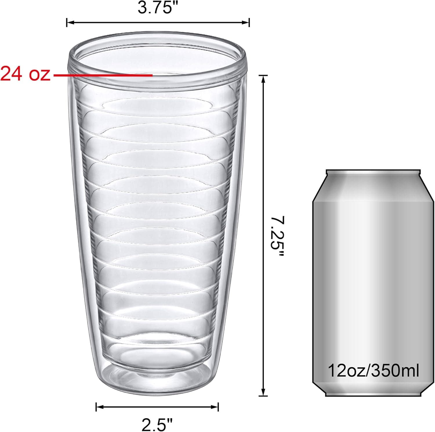 Amazing Abby Alaska 24-Ounce Insulated Tumblers Set of 4 thumbnail 5