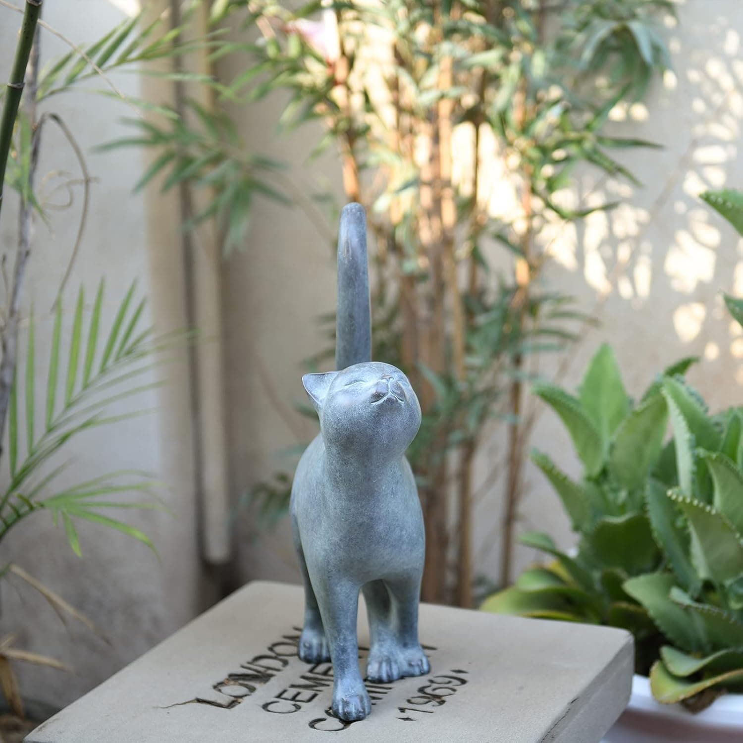Newman House Studio Garden Cat Figurine thumbnail 5