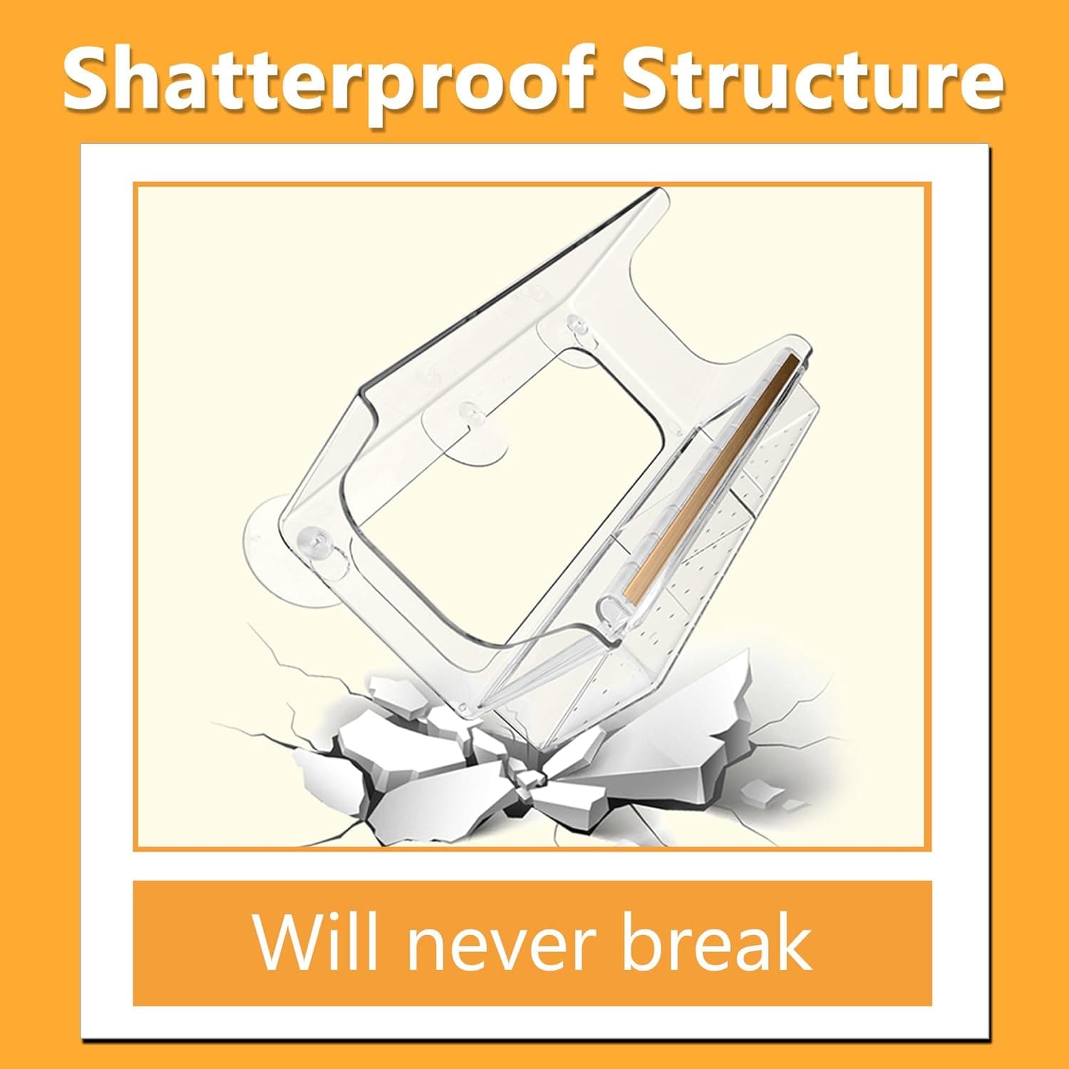 LUJII Shatterproof Window Bird Feeder with Strong Suction Cups thumbnail 2