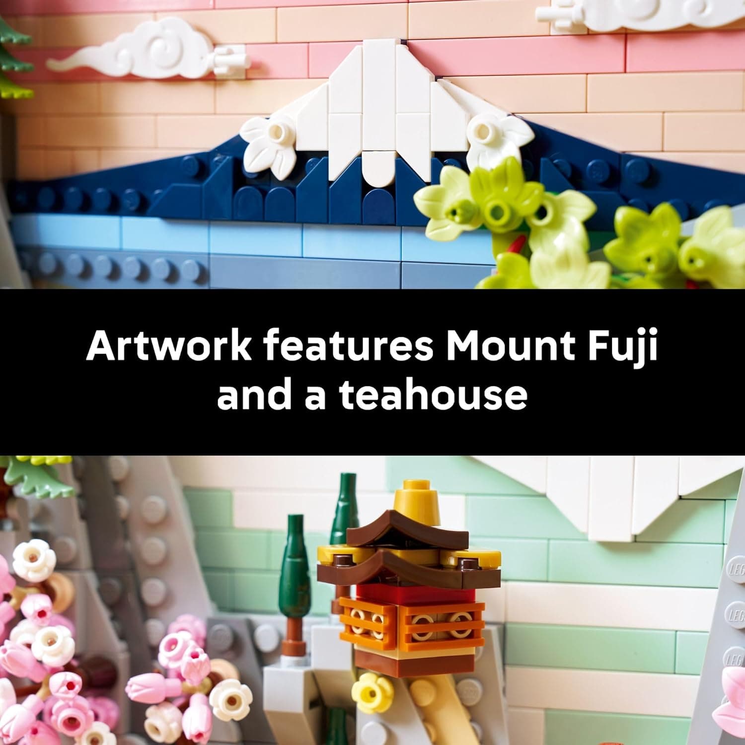 LEGO Art Japanese Cherry Blossom Landscape Building Set thumbnail 4