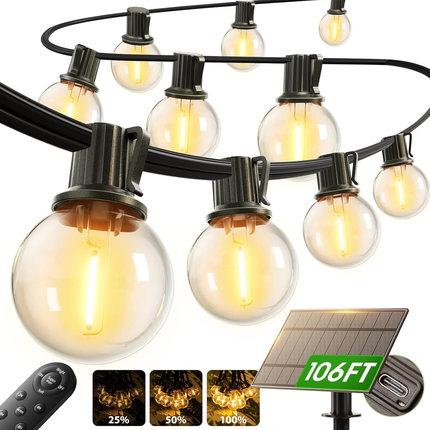 Addlon 100FT Solar String Lights with Remote Control — Spring Gift Ideas gift idea