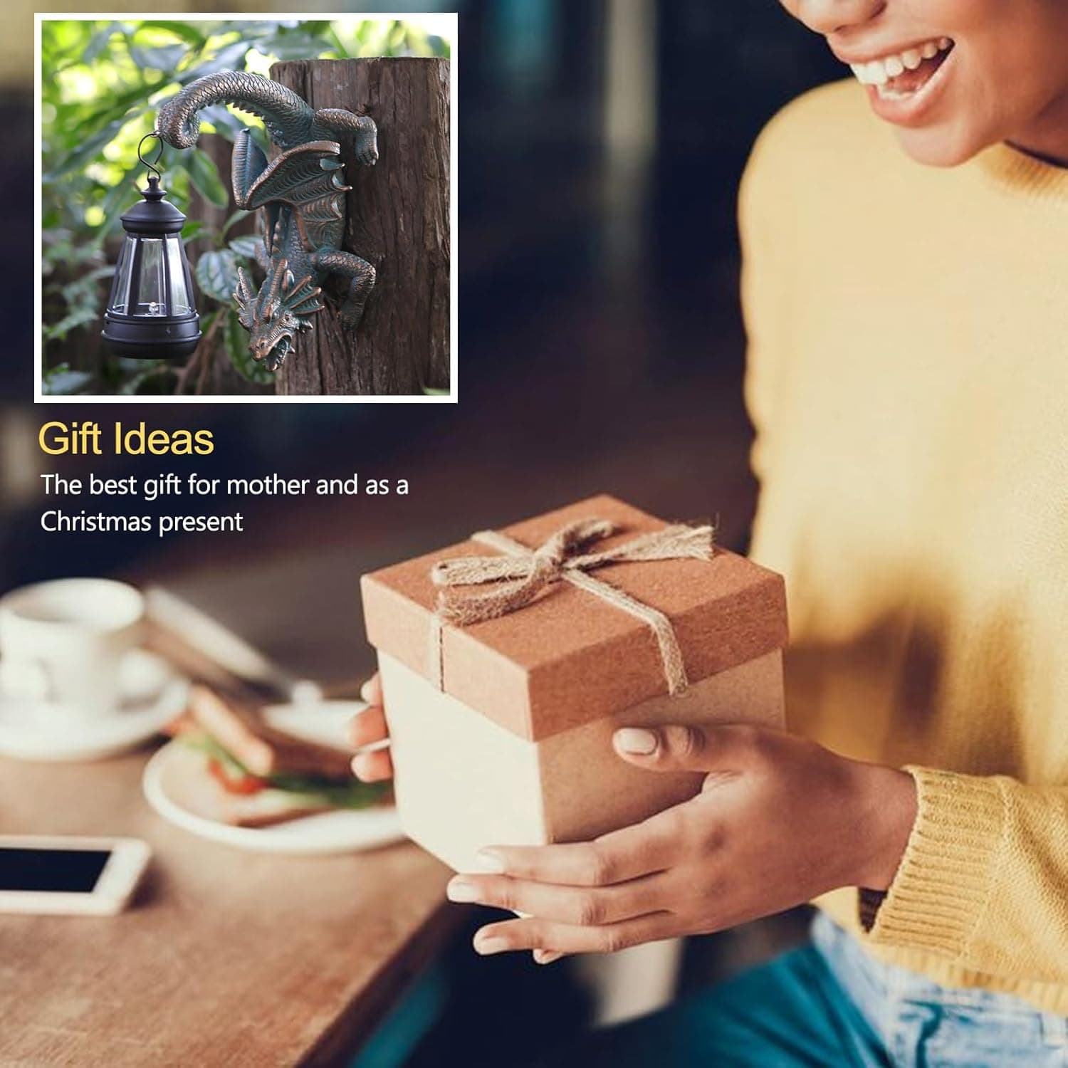 REYISO Solar Dragon Tree Hugger Statue Wall Decor thumbnail 3