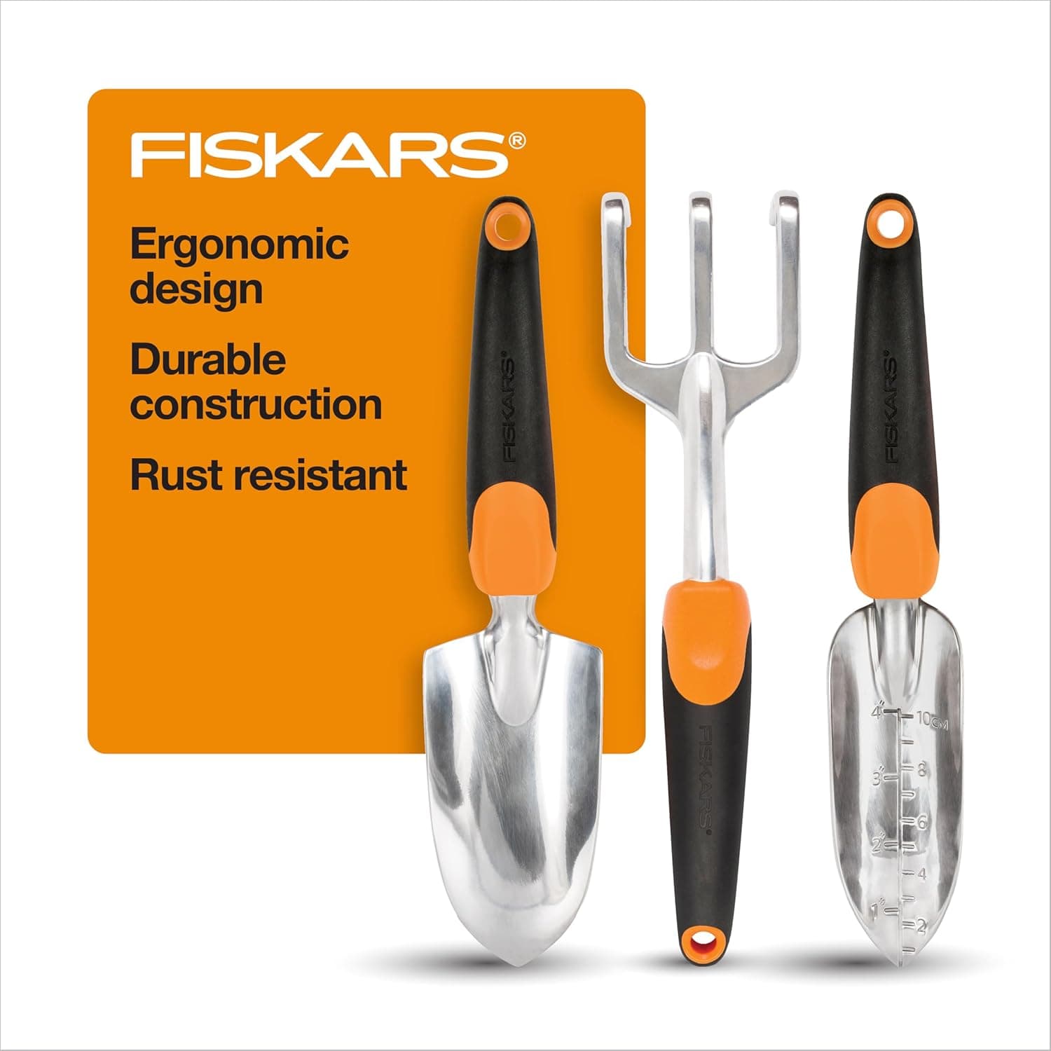 Fiskars 3-in-1 Garden Tool Set image 1