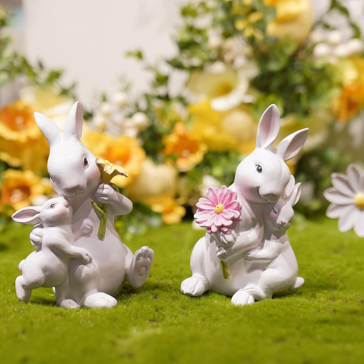 Braxio Easter Bunny Family Figurine Set of 2 thumbnail 4