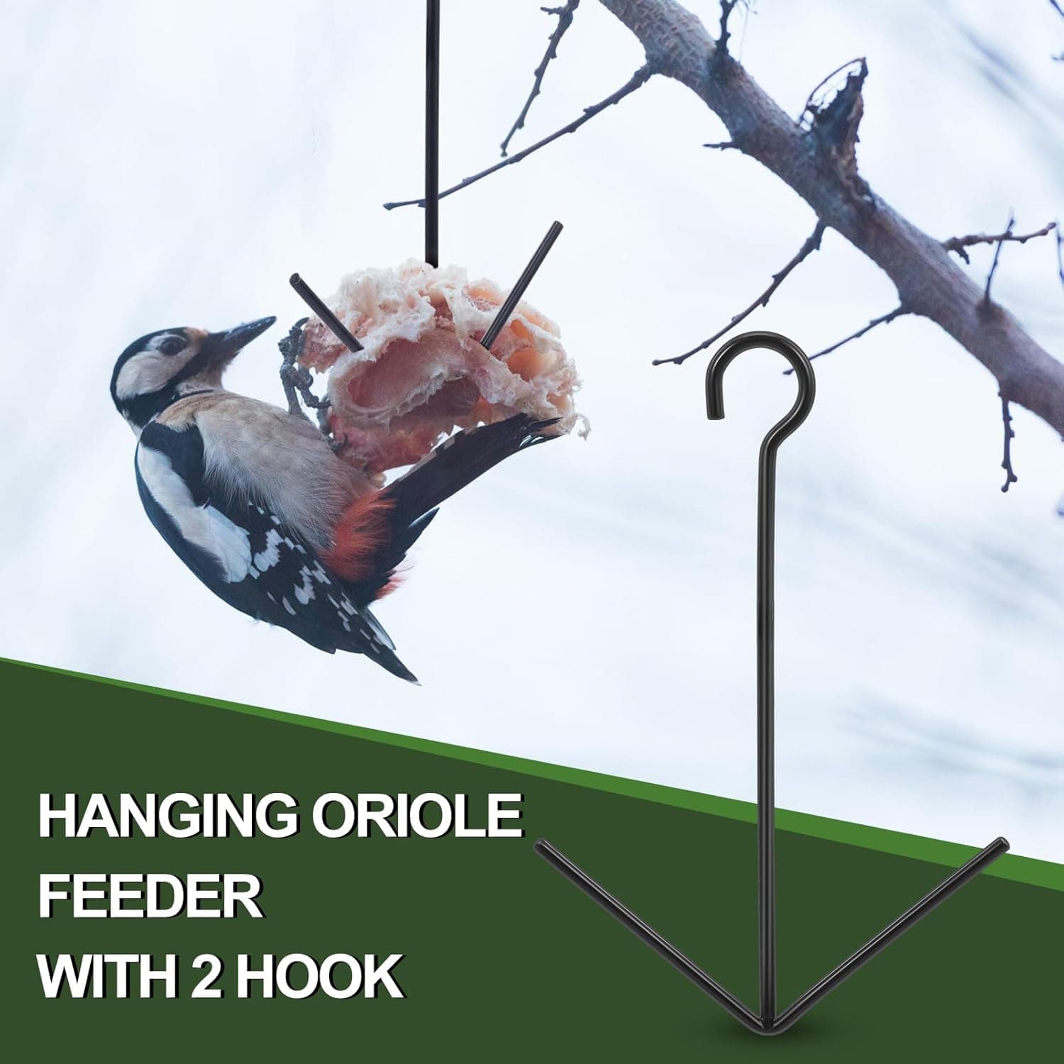 Zonon 2 Pack Oriole Bird Feeder with Hanging Hook thumbnail 5