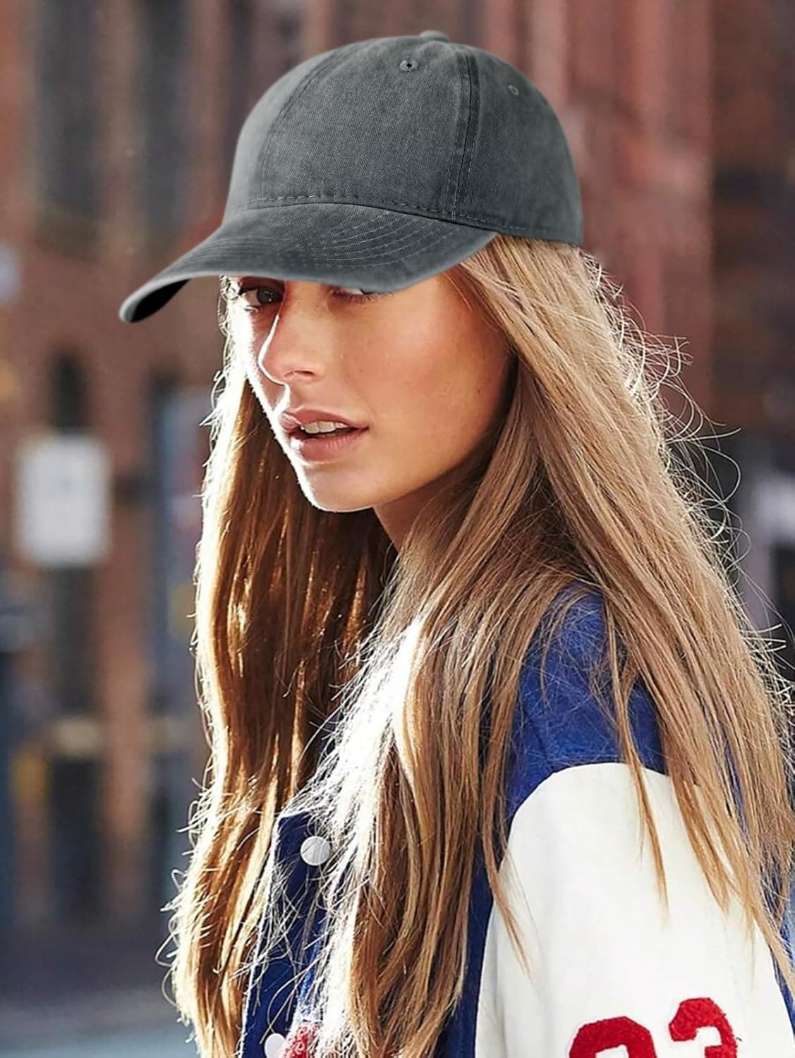 Edoneery Men Women Baseball Cap-Low Profile Adjustable Washed Cotton Golf Dad Hat at Amazon Men’s Clothing store thumbnail 4