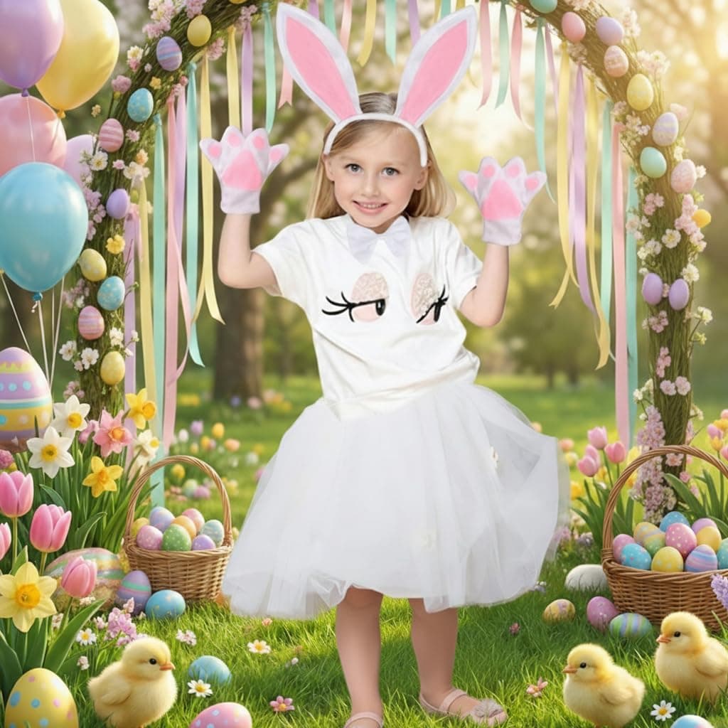 5-Piece Easter Bunny Costume Accessories Set for Kids thumbnail 3