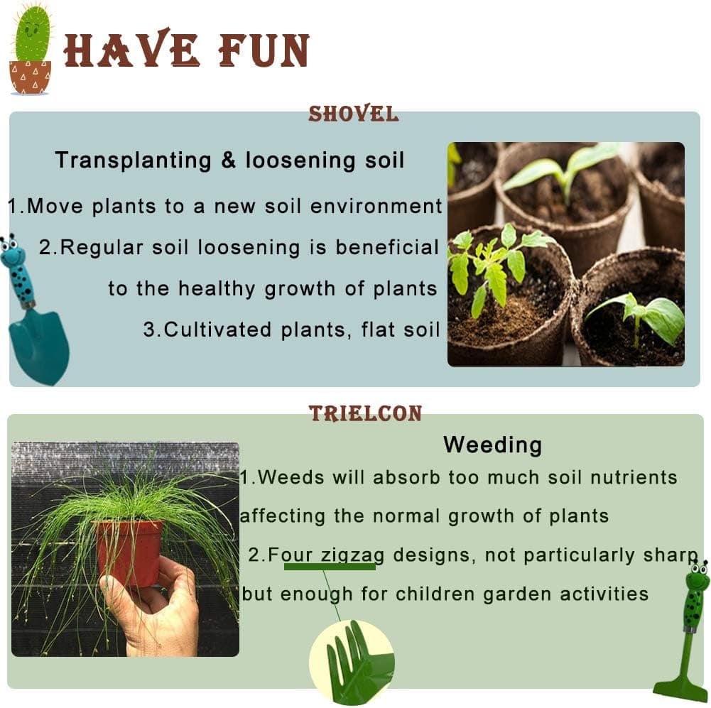 Kids Gardening Tools Gloves Set thumbnail 4