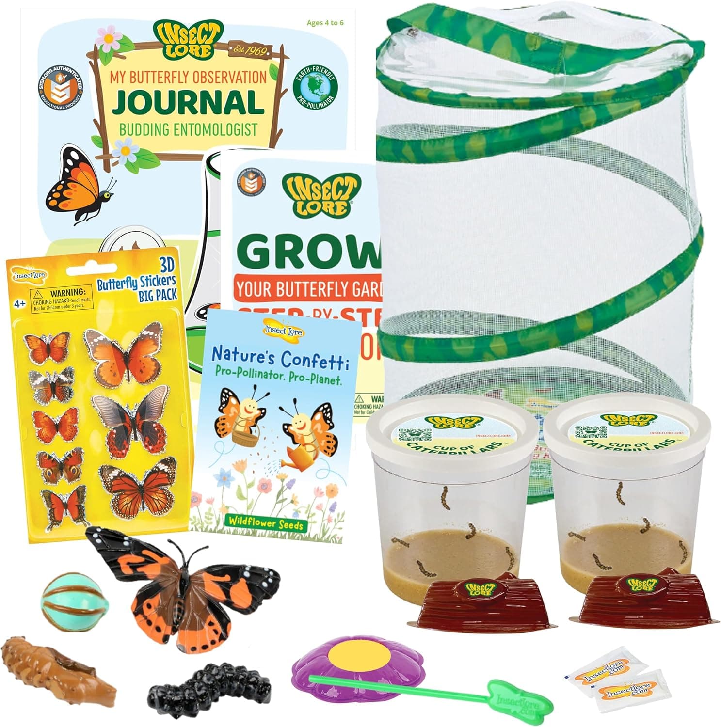 Butterfly Garden Kit for Kids: Watch Caterpillars Transform