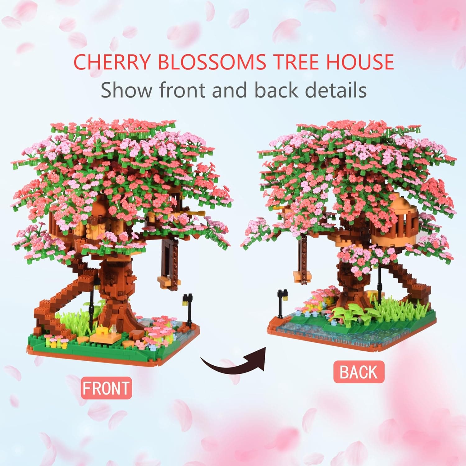 Kurimiaro Cherry Blossom Tree Building Block Set thumbnail 5