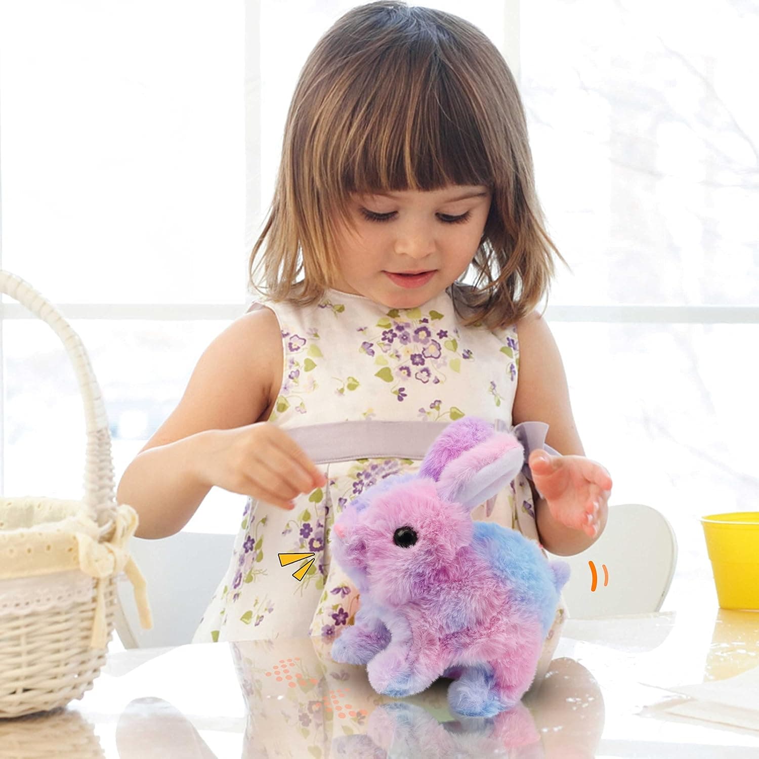 Easfan Easter Rabbit Pink Plush Interactive Toy thumbnail 5