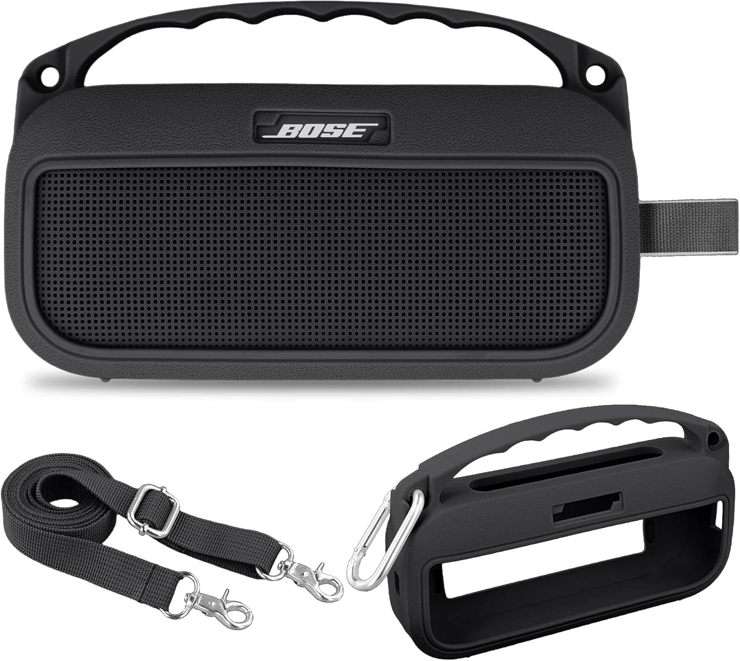 Aenllosi Soft Silicone Case Replacement for Bose New SoundLink Flex 2nd Gen Bluetooth Portable Speaker (Black) : Electronics — Spring Gift Ideas gift idea