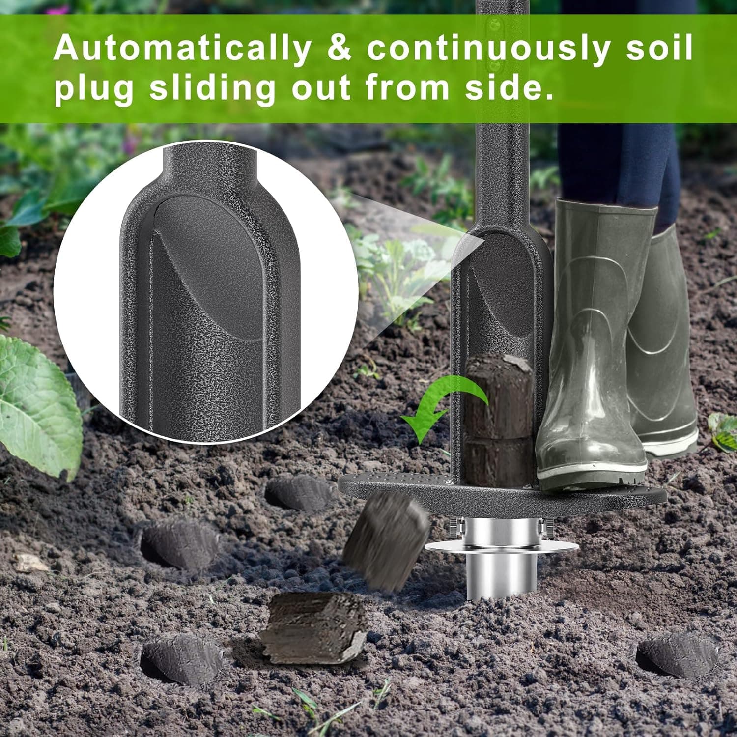 Dolibest Bulb Planter Tool with Soft Grip and Auto-Dump Design thumbnail 3