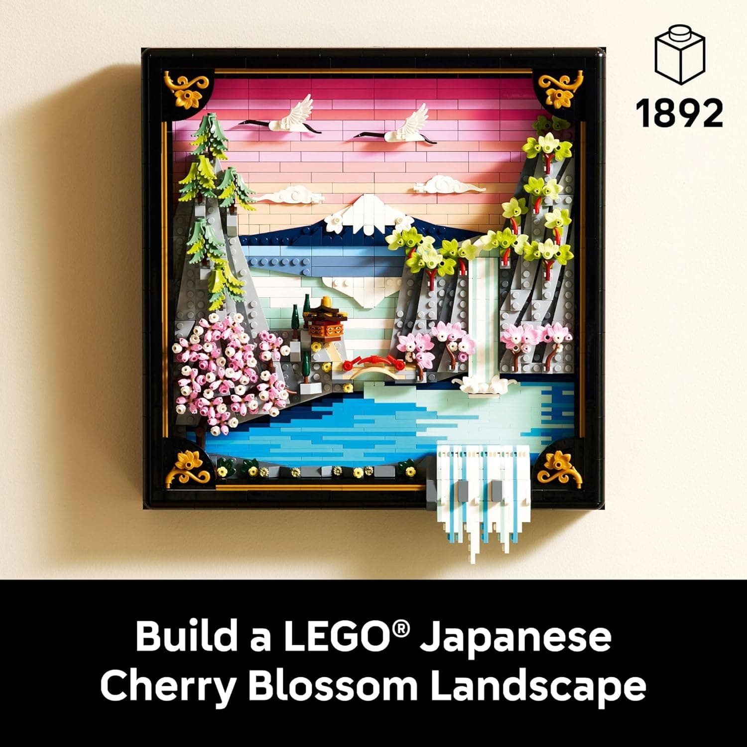 LEGO Art Japanese Cherry Blossom Landscape Building Set thumbnail 2