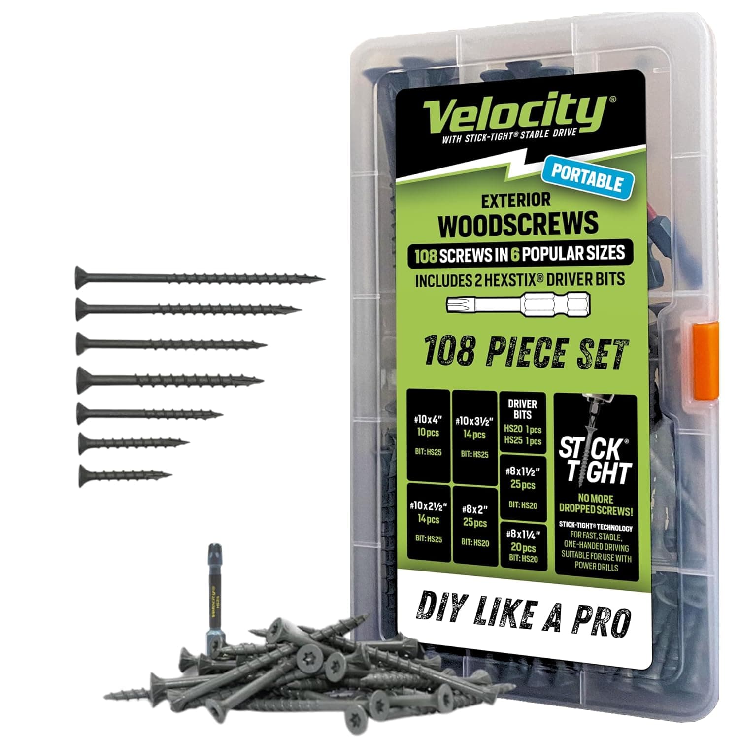 Velocity Exterior Wood Screws Assortment Kit image 1