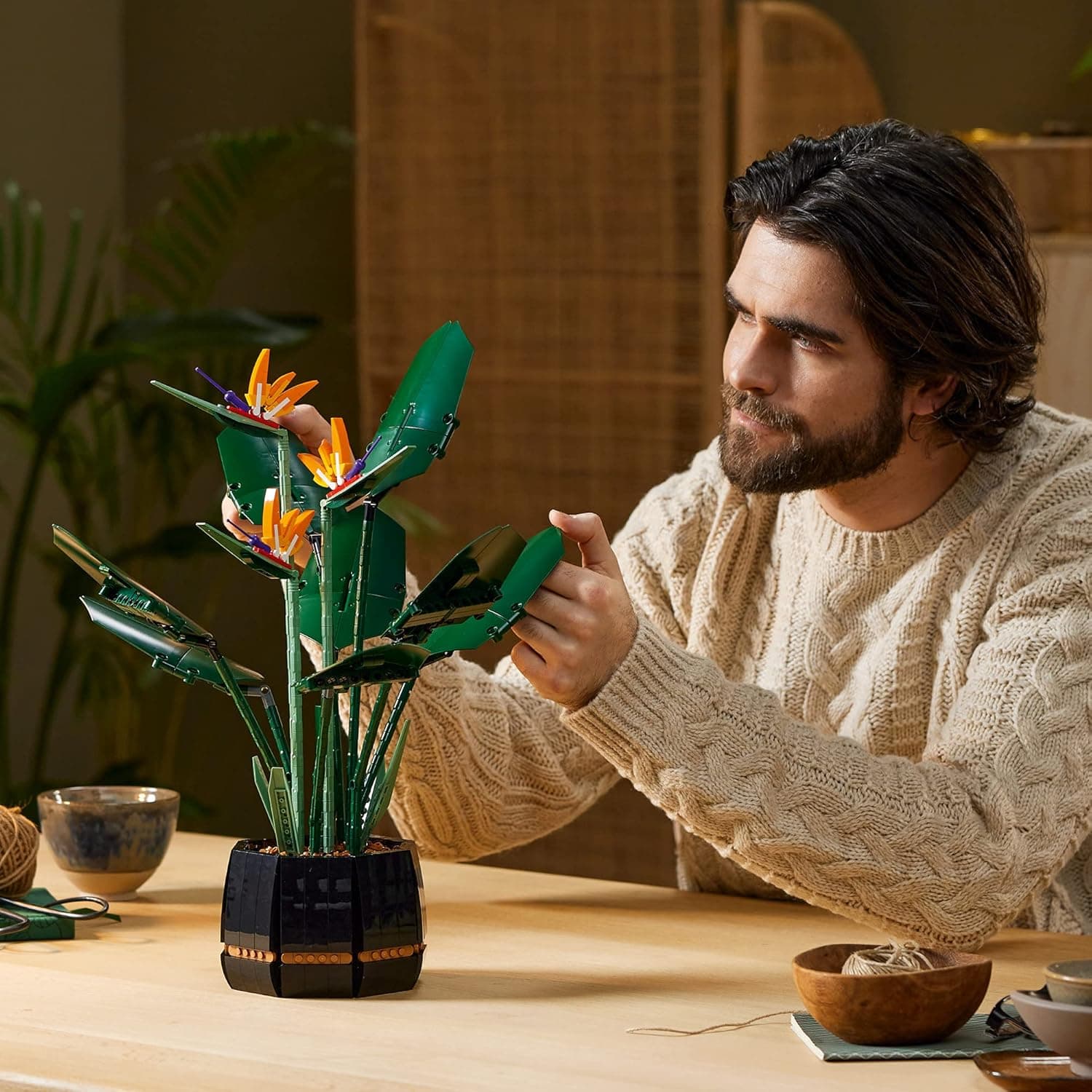Lego 10289 Creator Expert Bird of Paradise Building Set for Adults, Artificial Plants Flowers Deco Gift Idea : Home &amp; Kitchen thumbnail 5