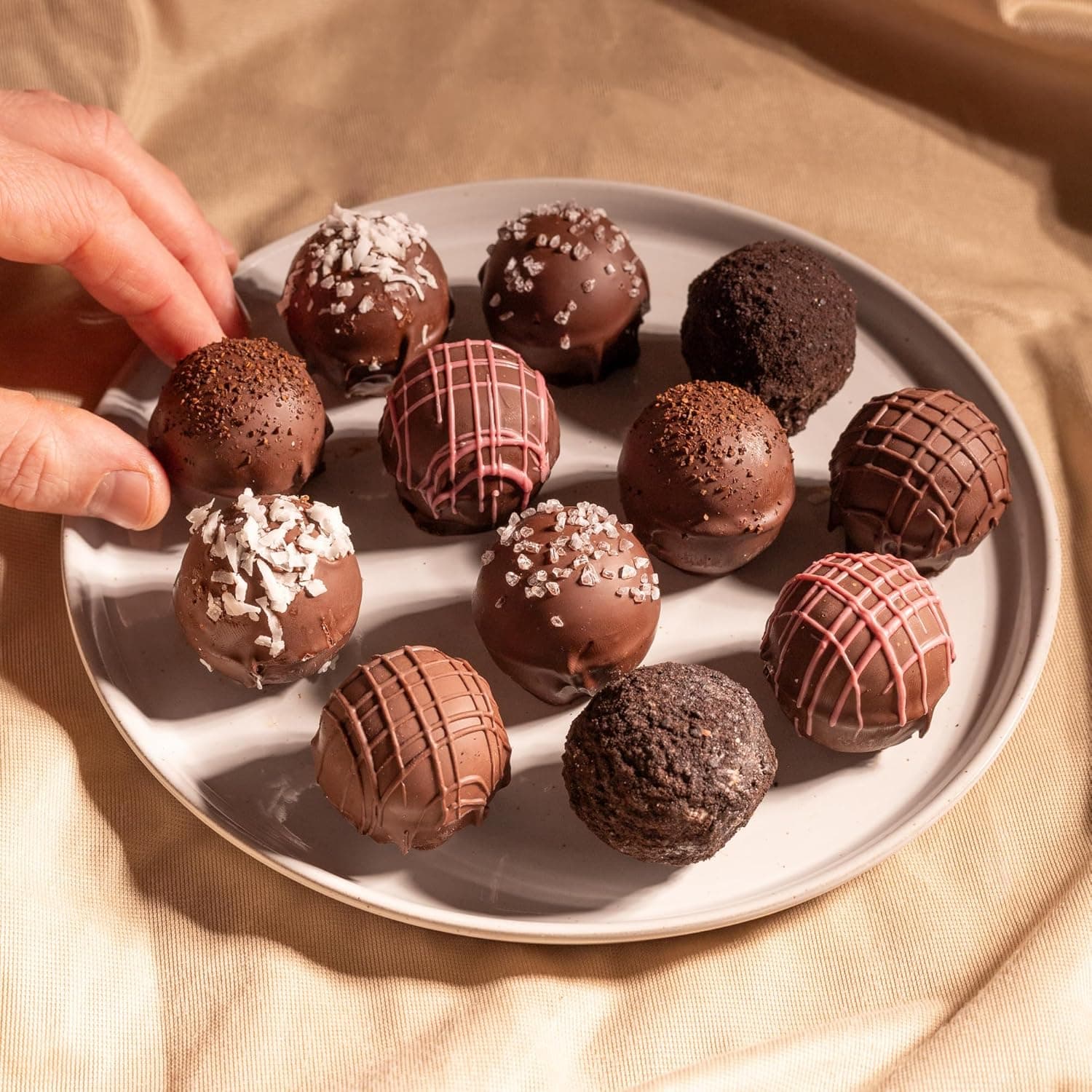 Truffles.com x Wolfgang Puck Limited-Edition Assorted Chocolate Truffles 12-Piece Gift Box thumbnail 5