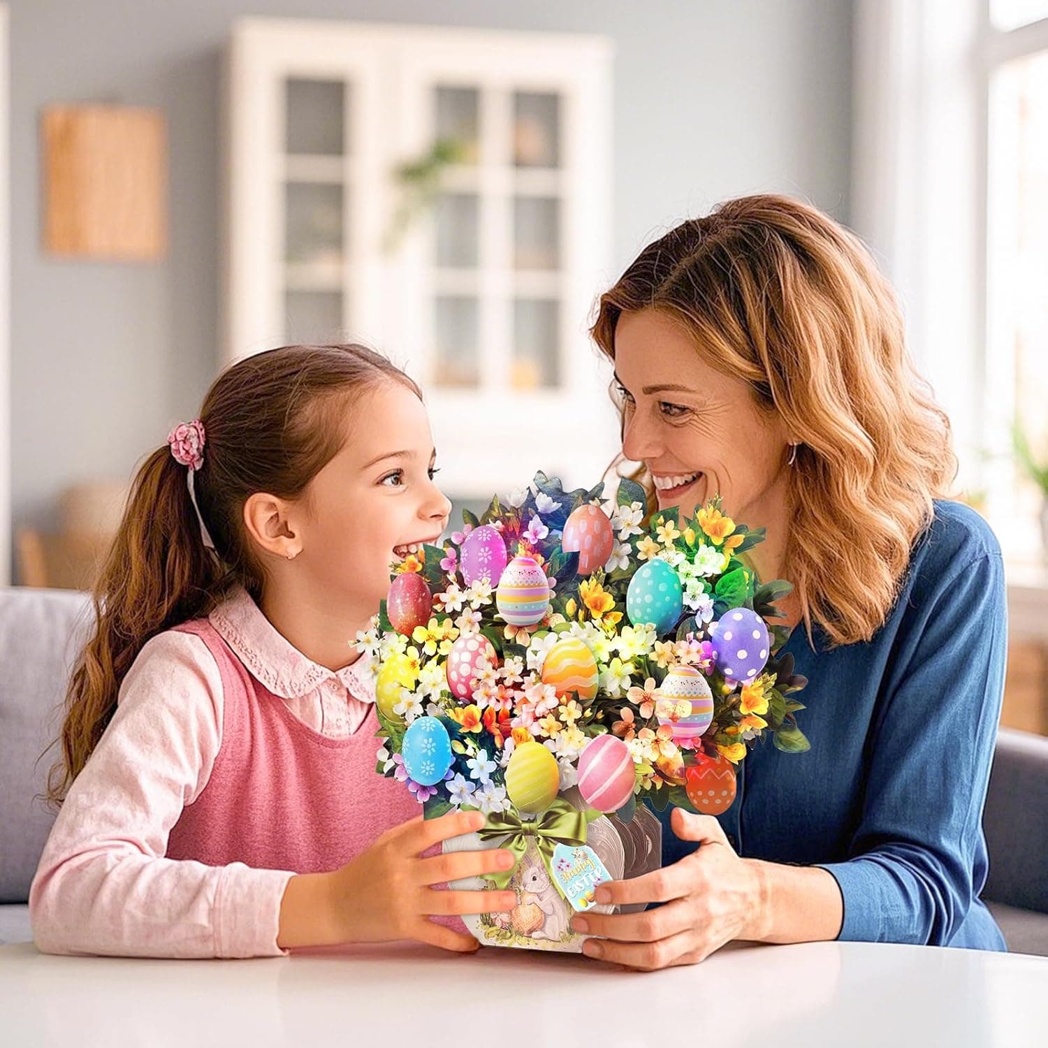 Easter 3D Pop Up Bouquet with Colorful Eggs, Lights and Music thumbnail 3