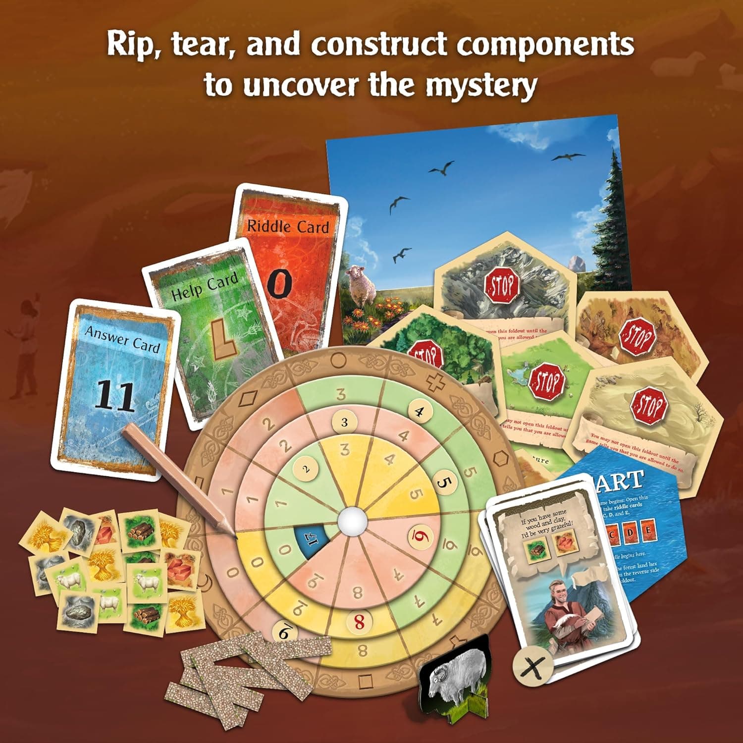 EXIT: The Game - Adventures on Catan | Interactive Escape Room Experience| Cooperative | 1-4 Players | 10+ | Kosmos | Game for Kids and Adults : Toys &amp; Games thumbnail 4