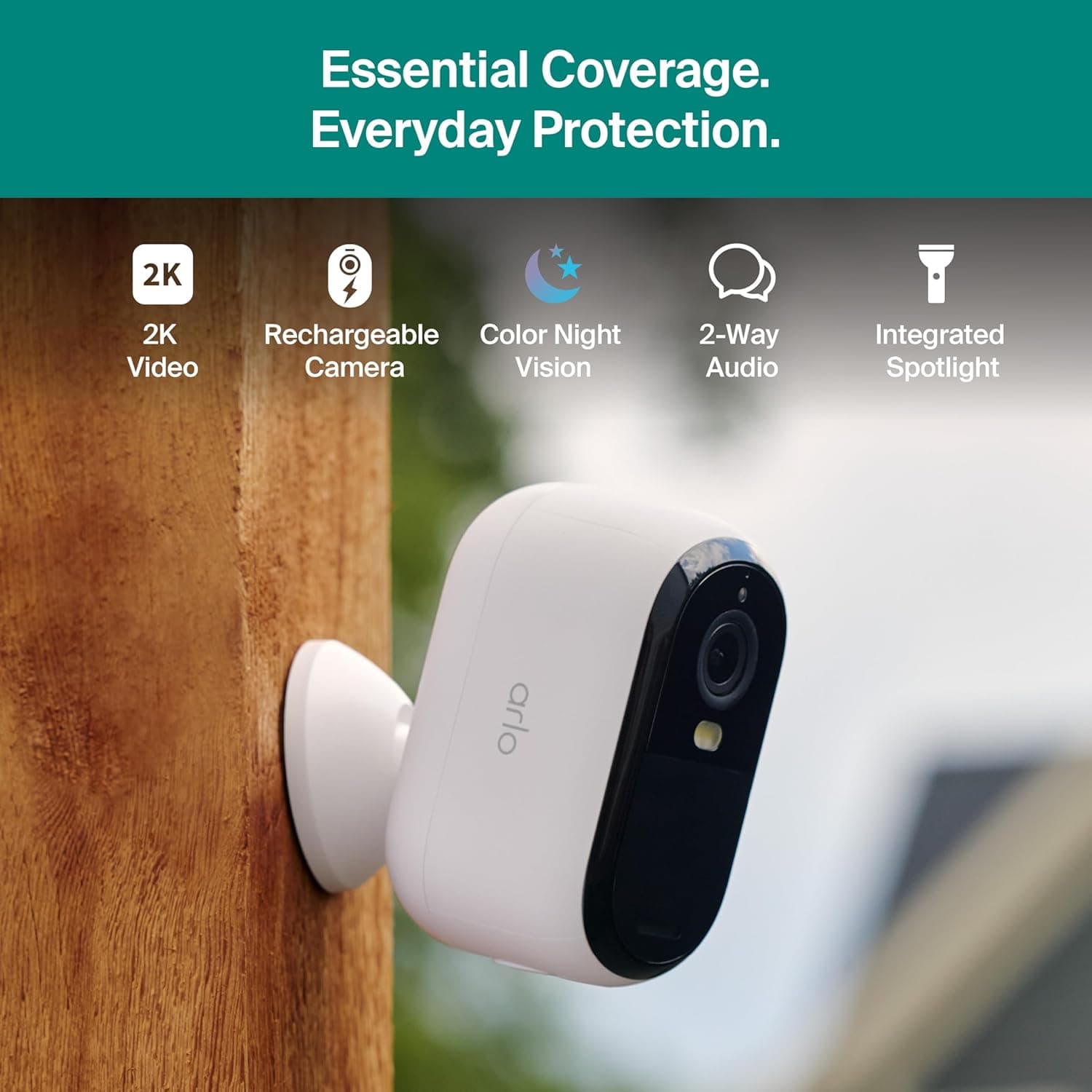 Arlo Essential Security Camera Wireless Outdoor 2K (3rd Gen) thumbnail 5