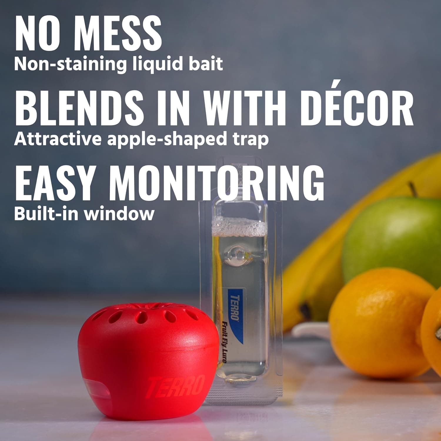 Terro Fruit Fly Traps 6-Pack with 270 Days of Lure Supply thumbnail 4