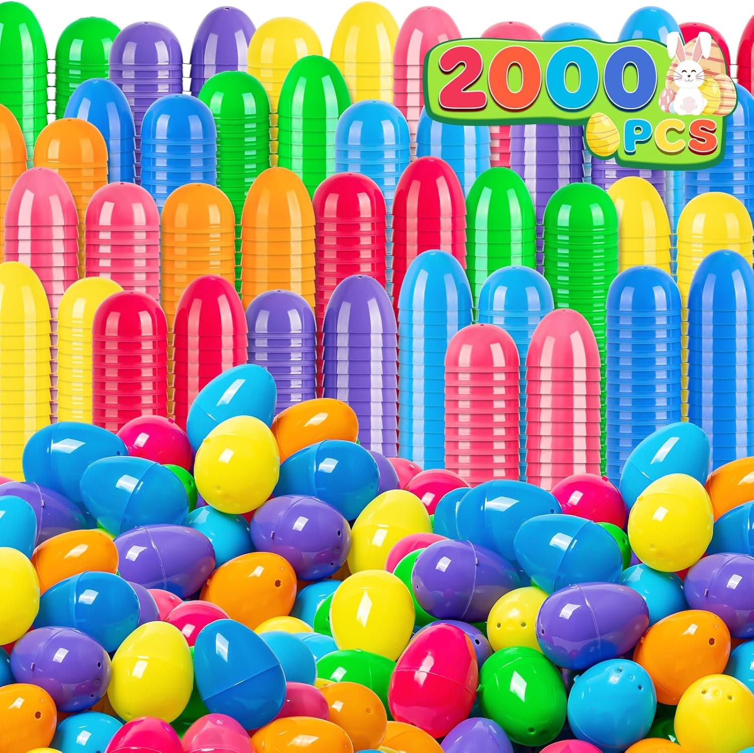 Easter Basket Ideas for Families: 2000 Eggs Bulk Pack