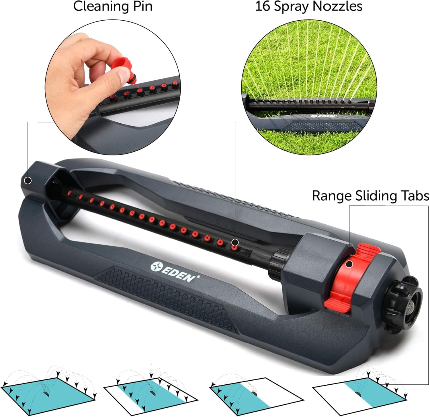 Eden 96213 Essential Turbo Oscillating Water Sprinkler thumbnail 3