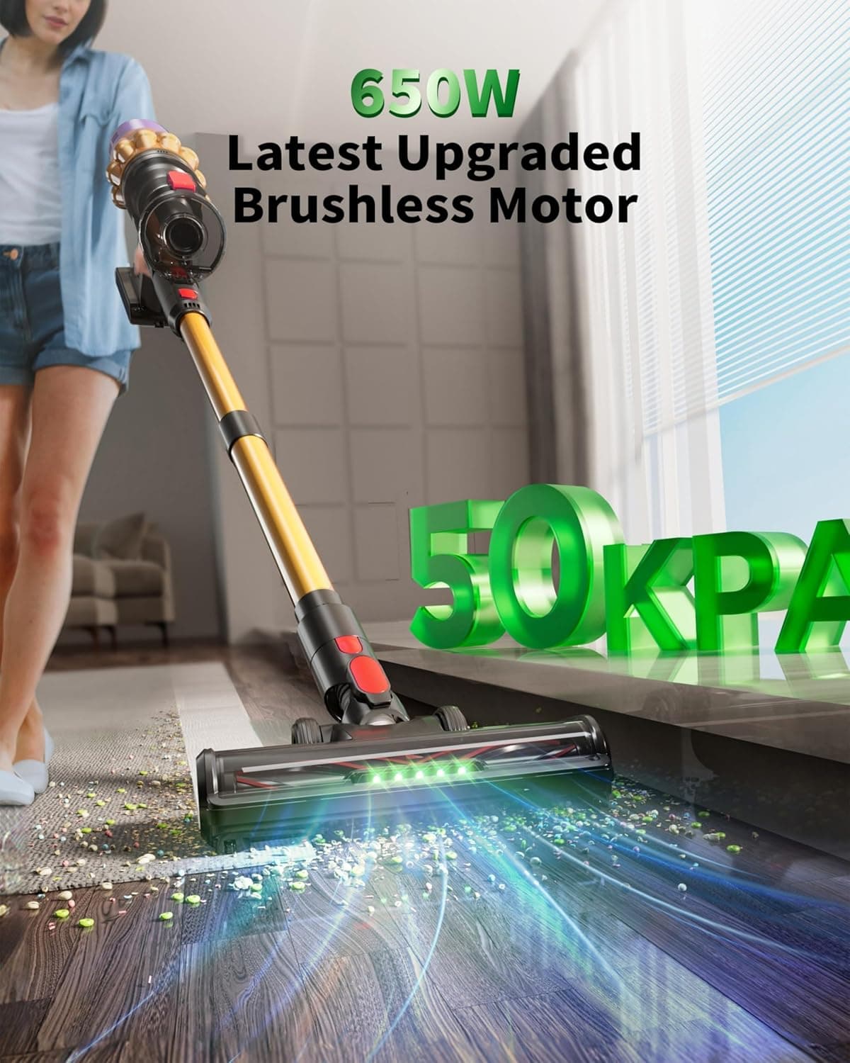 Cordless Stick Vacuum Cleaner with 70-Minute Runtime thumbnail 2