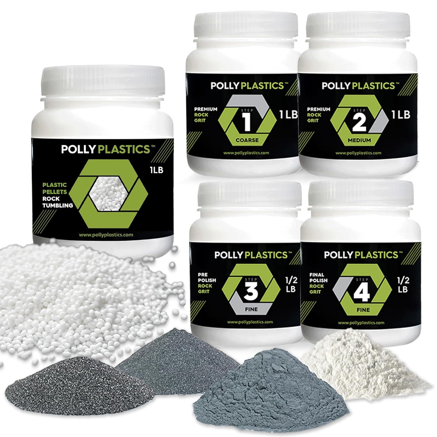 Polly Plastics Rock Tumbler Tumbling Media Grit Kit &amp; Plastic Filler Pellets: Amazon.com: Industrial &amp; Scientific — Spring Gift Ideas gift idea