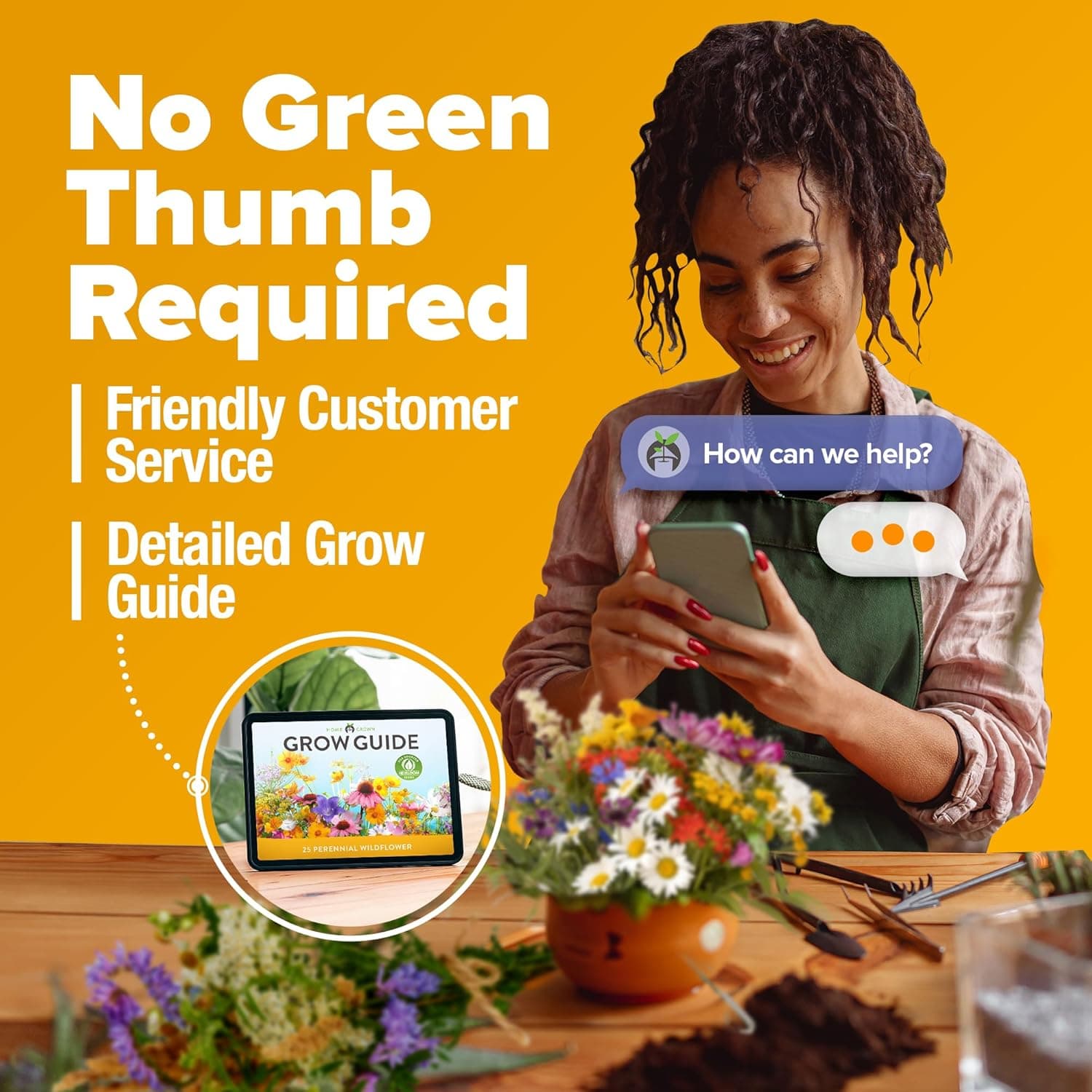 HOME GROWN Wildflower Seeds Bulk 4 oz 63,200+ Seeds 19 Varieties Non-GMO Perennial Mix, Butterfly &amp; Pollinator Flower Seeds, Attract Bees, Birds &amp; Hummingbirds, Outdoor Planting : Patio, Lawn &amp; Garden thumbnail 2