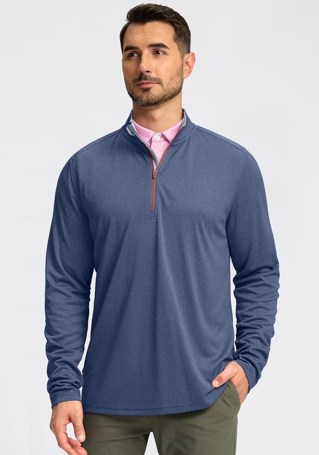Obla Golf Quarter Zip Pullover for Men thumbnail 2
