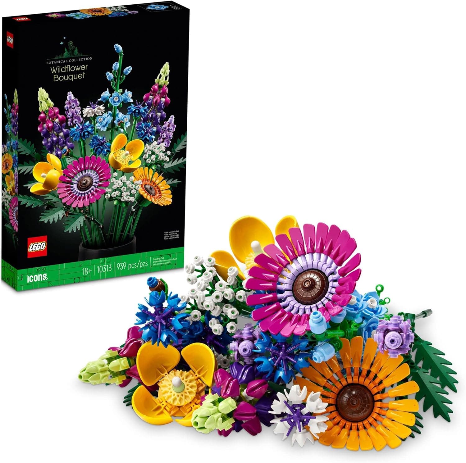 LEGO Botanicals Artificial Wildflower Bouquet - Fake Indoor Flowers Building Set for Home, Kitchen, Desk Decoration, Adults Ages 18+ - Gift for Birthdays - 10313 : Toys &amp; Games — Spring Gift Ideas gift idea