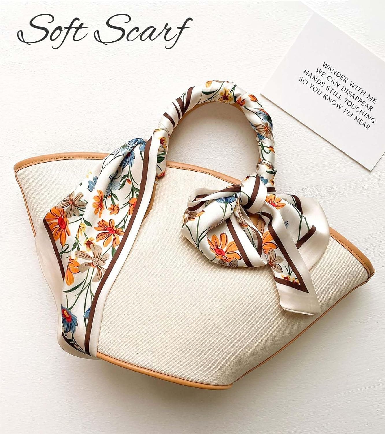 kcctoo 59" Mulberry Silk Like Head Scarf Women thumbnail 4