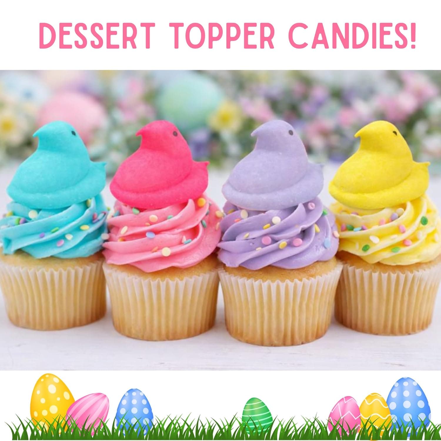 Peeps Marshmallow Chicks Variety Pack – Pink Blue Yellow Purple Easter Treats, 5 Count Boxes (Pack of 4) : Grocery &amp; Gourmet Food thumbnail 5