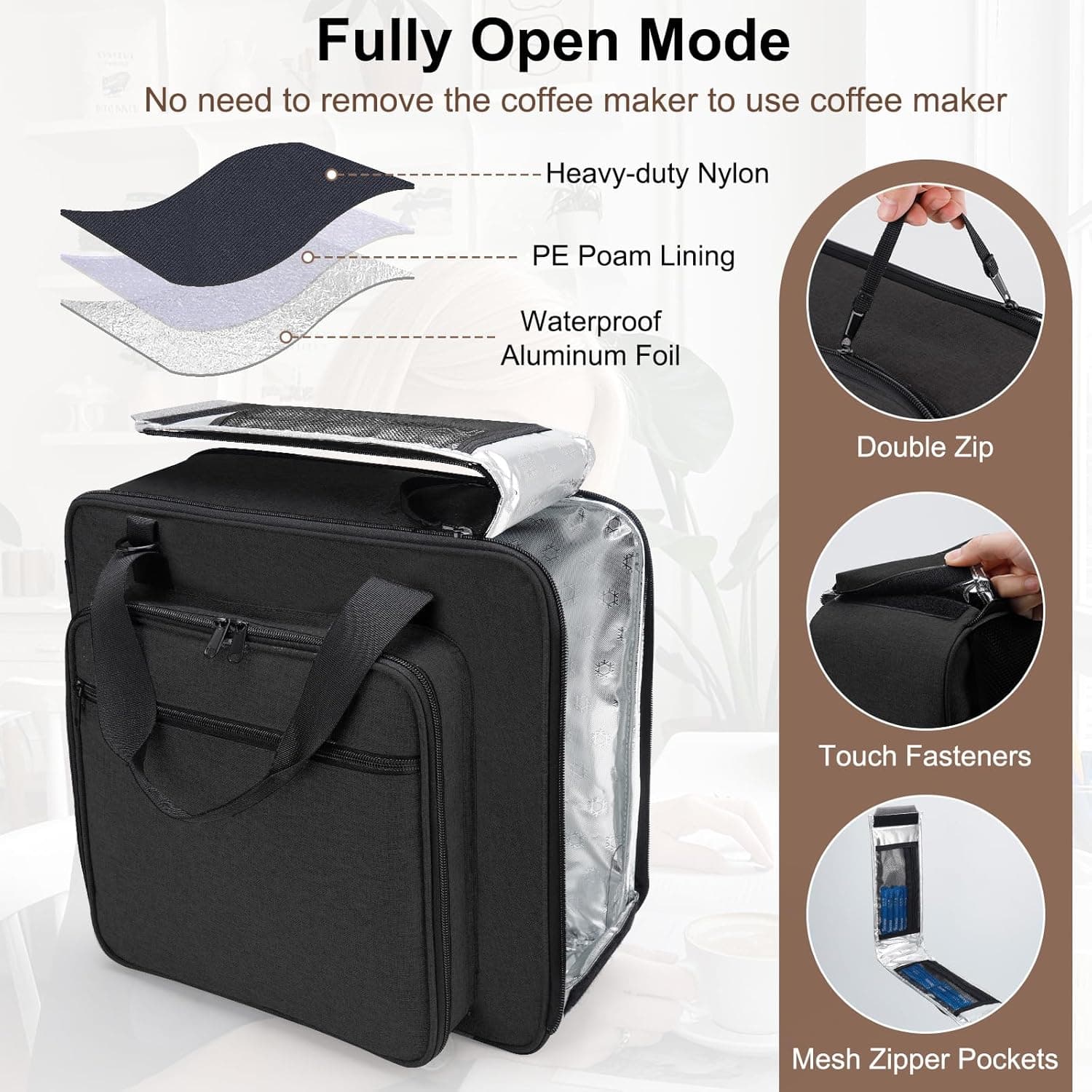 Anitor Portable Carrying Coffee Maker Travel Bag thumbnail 3