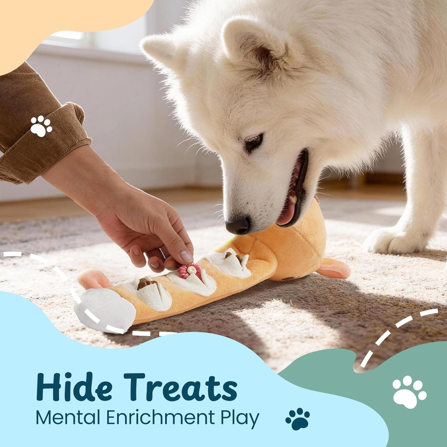 Nocciola Dog Squeak Toys 3-Piece Set for Large Dogs thumbnail 3