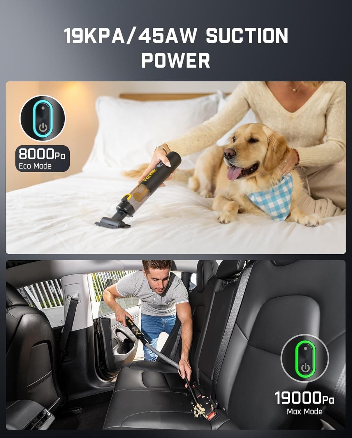 Fanttik Slim V8 APEX Cordless Car Vacuum thumbnail 5