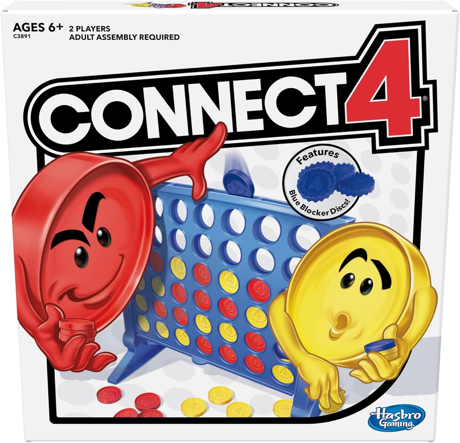Hasbro Gaming Connect 4 Strategy Board Game for Ages 6 and Up (Amazon Exclusive) : Toys &amp; Games image 1