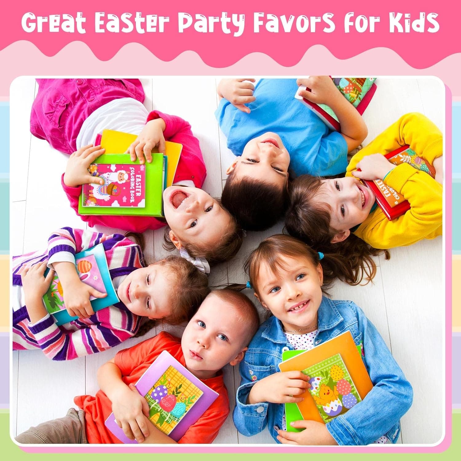 Nezyo 60-Piece Easter Coloring Books for Kids thumbnail 5
