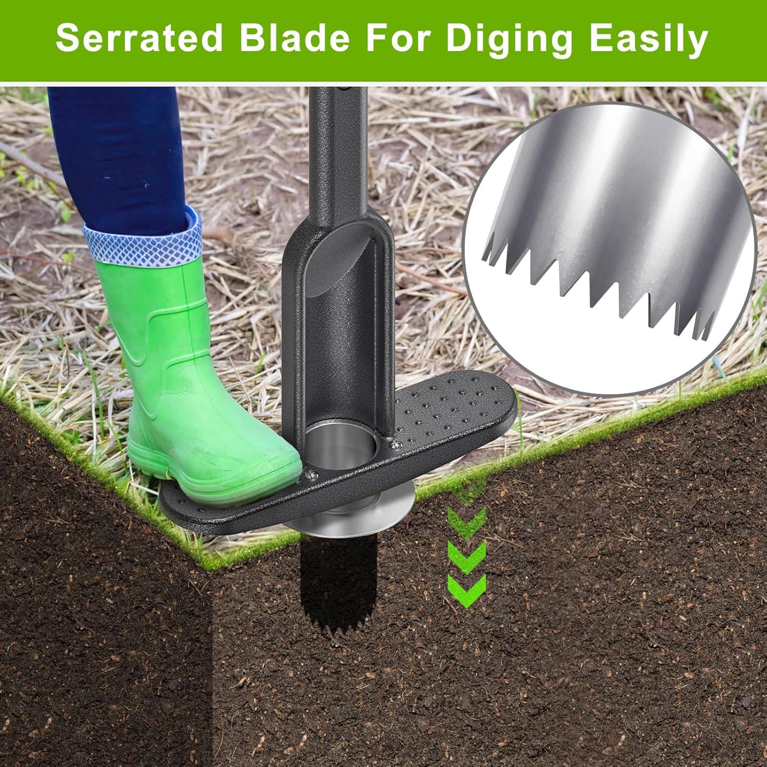 Dolibest Bulb Planter Tool with Soft Grip and Auto-Dump Design thumbnail 5