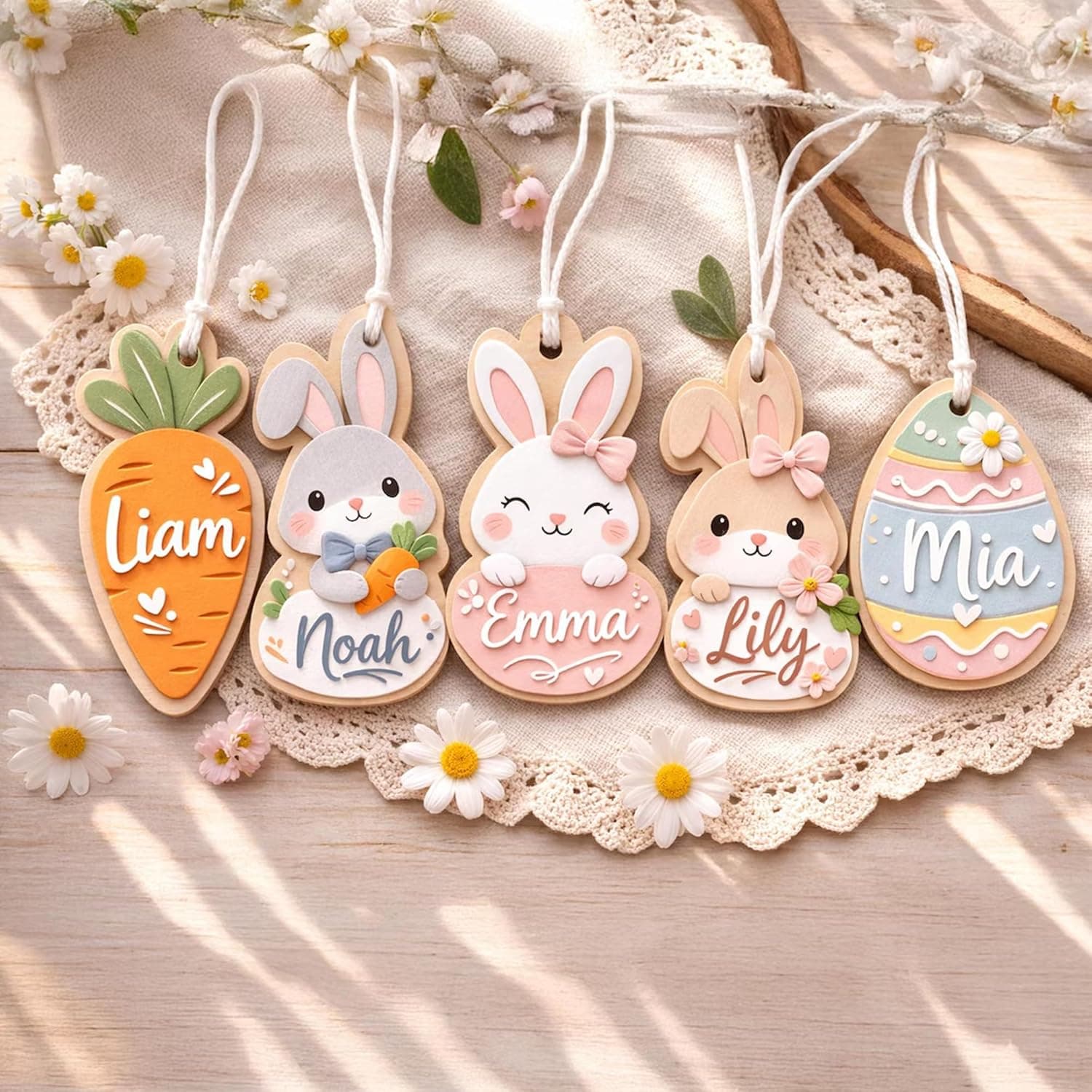 Personalized Easter Basket Tags for Kids | DIY Spring Gifts