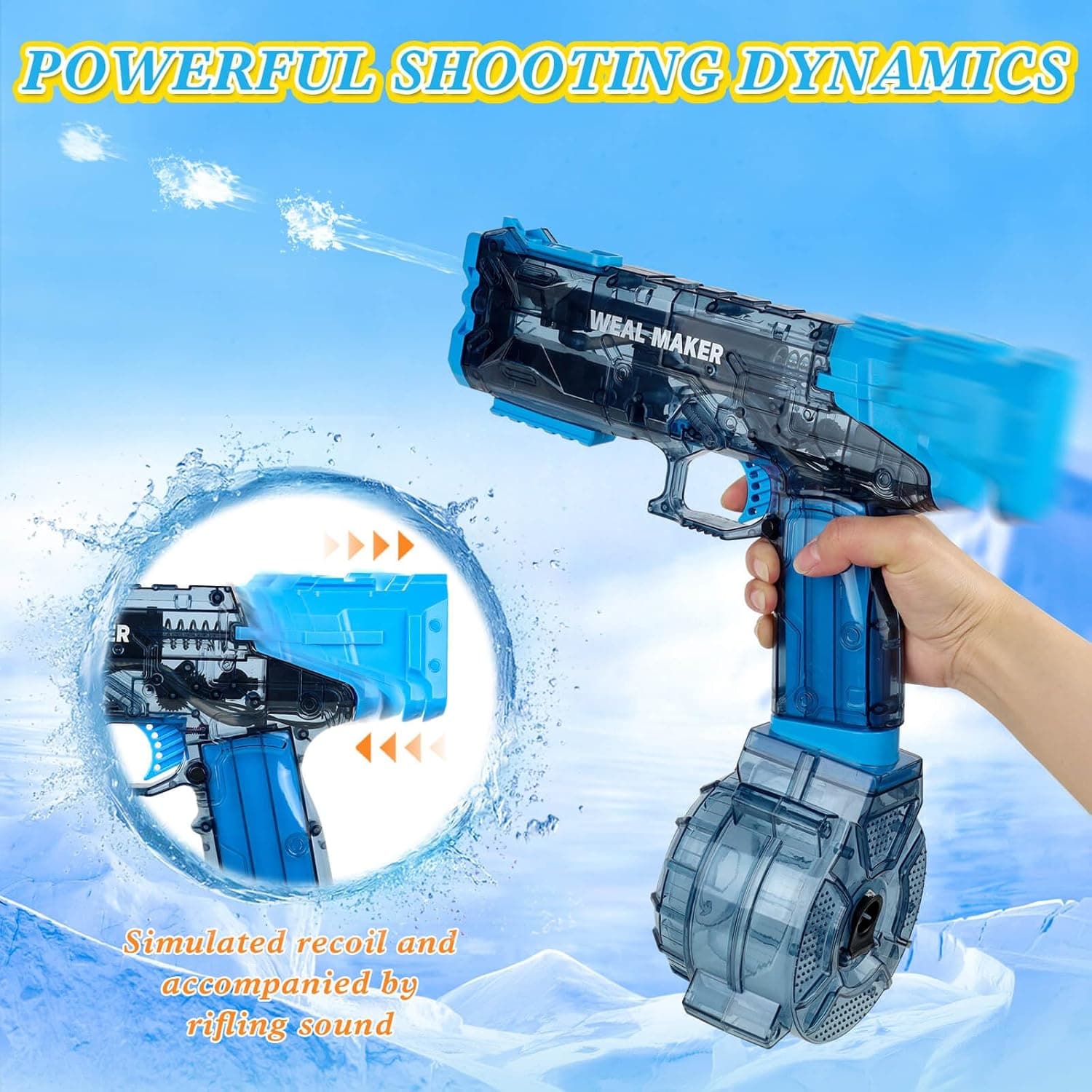 Automatic Electric Water Gun with 26FT Range thumbnail 4