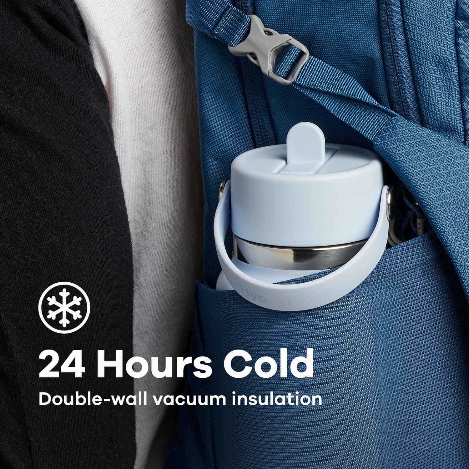 Hydro Flask Water Bottle - 32 oz Insulated Stainless Steel with Wide Straw Lid thumbnail 5