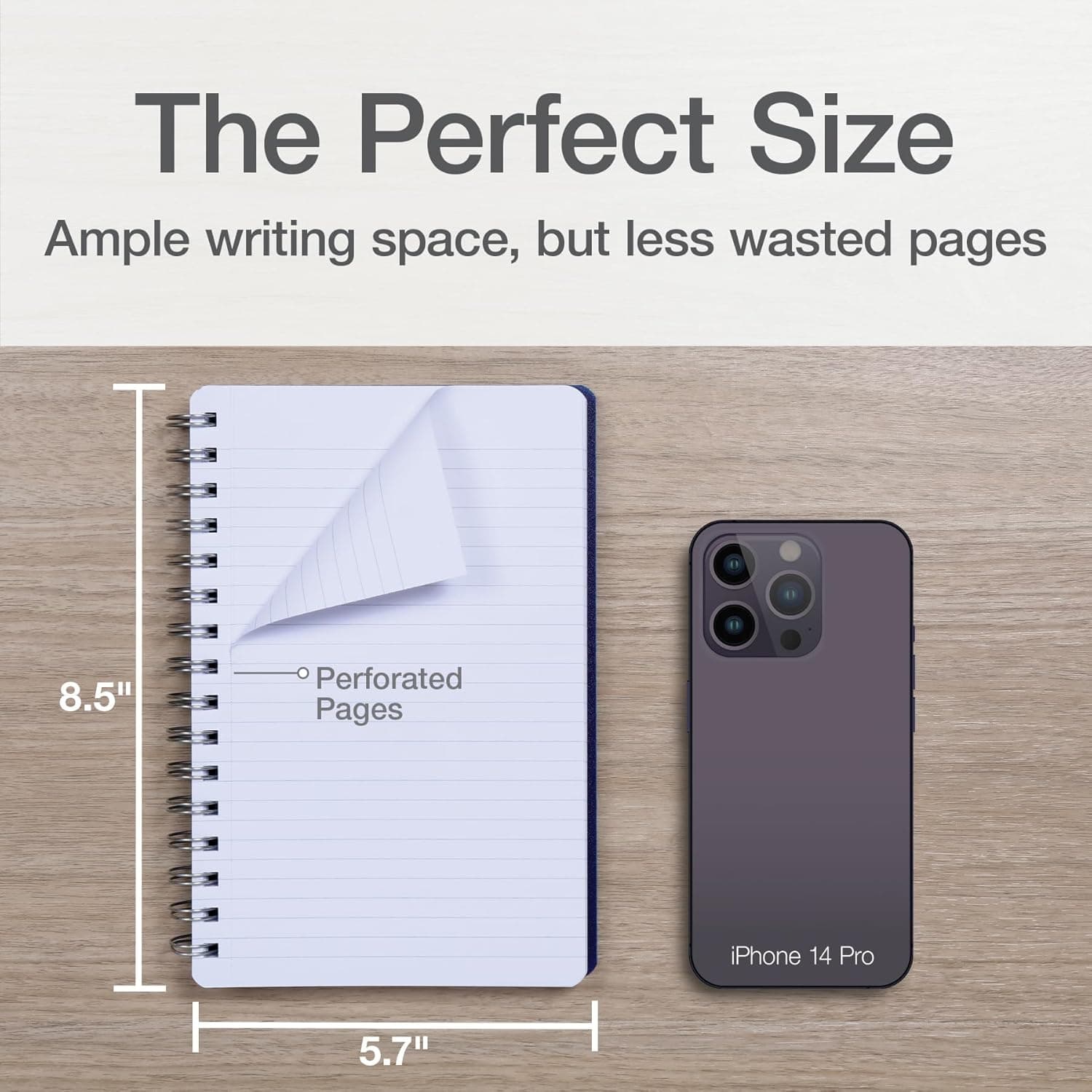 Oxford Poly Spiral Notebooks, Small 5.7" x 8.5" Book, Thick Poly Cover, White Paper, College Rule, 80 Sheets/160 Pages, Jewel Tones, 4 Pack (69720) : Office Products thumbnail 3