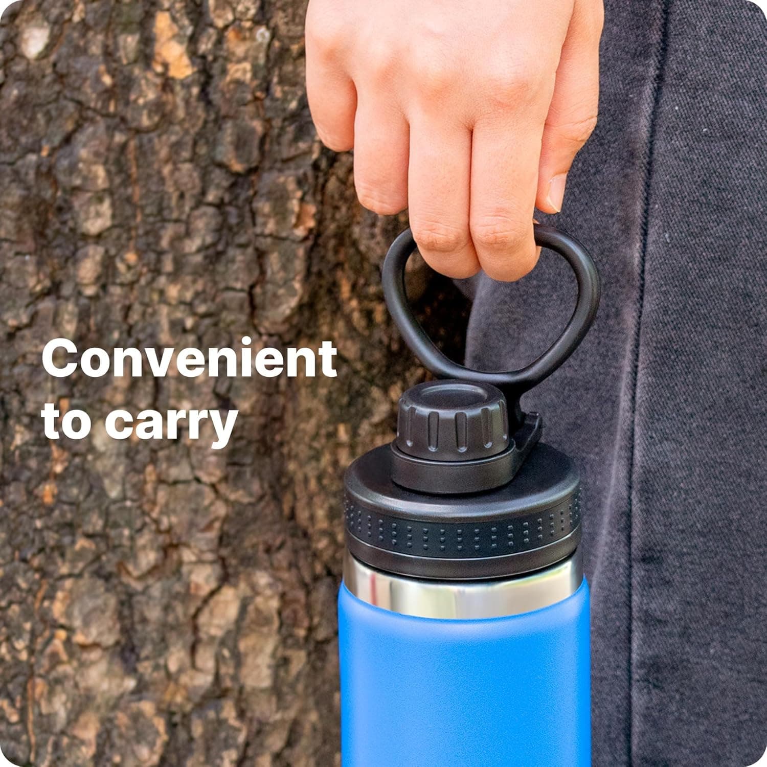 Bluwing Replacement Lid Fits for Hydro Flask 12-64oz Wide Mouth Water Bottles, Spout Lid for Hydroflask, Thermoflask, koodee, Iron Flask Wide Mouth Bottle, BPA Free : Sports &amp; Outdoors thumbnail 5