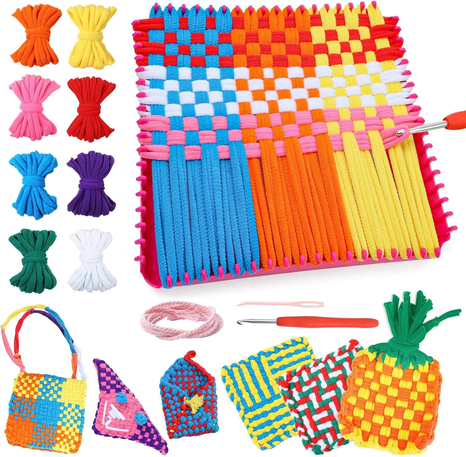 DDAI Weaving Loom Craft Kit for Kids Ages 6-12 image 1