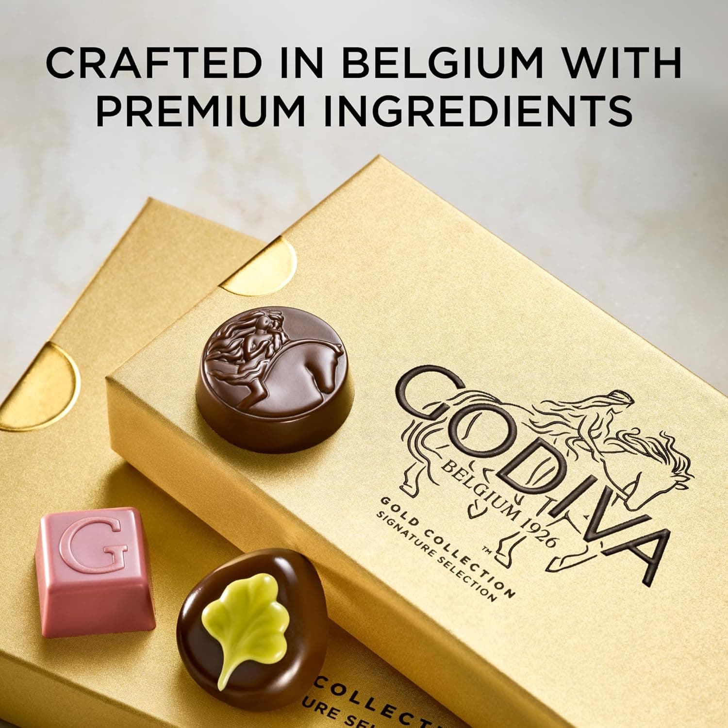 Godiva Gold Assorted Chocolate Gift Box, Belgian Dark and Milk Chocolates with Pralinés, Ganaches &amp; Caramels, Gourmet Gift for Birthdays, Holidays, Kosher, 30 Pc : Grocery &amp; Gourmet Food thumbnail 4