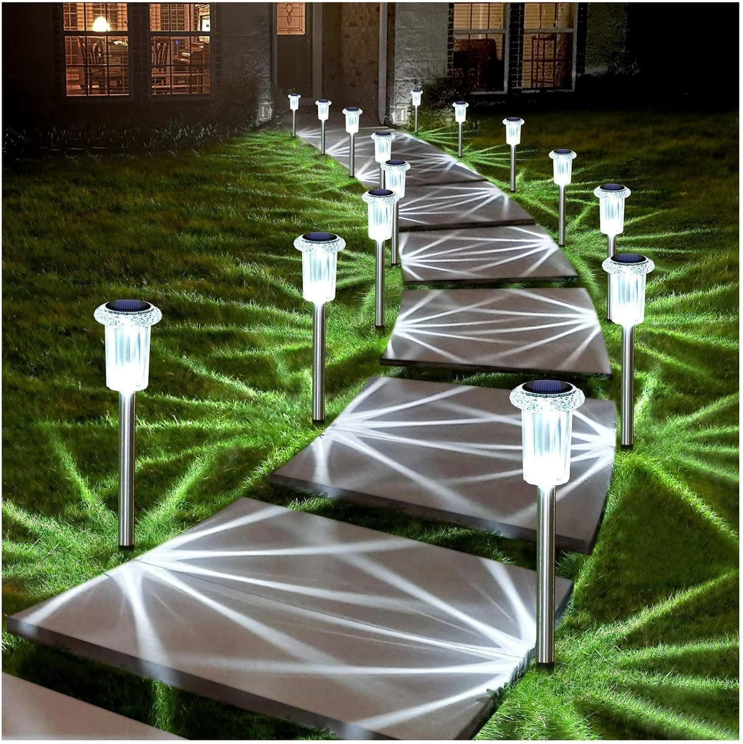 DenicMic Solar Lights Outdoor 10 Pack image 1