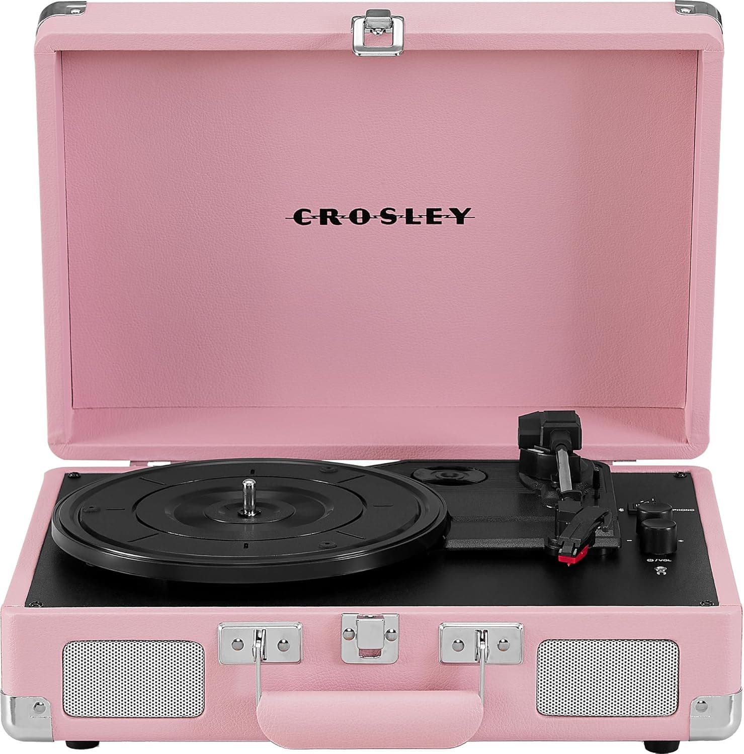 Crosley Cruiser Plus Vintage Bluetooth Suitcase Record Player - Blush image 1